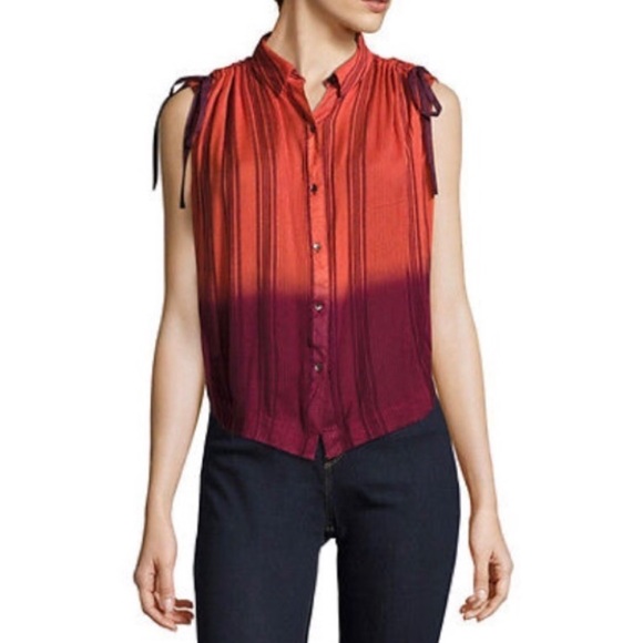 Free People Tops - Free People Baby Blues Ombré Button Down Shirt